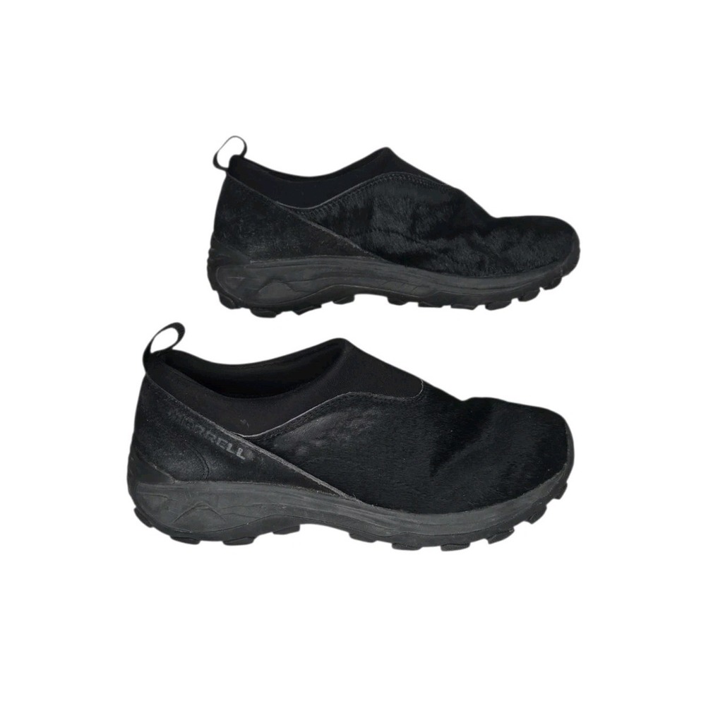Merrell Womens Sneakers Black Suede Slip On Comfort J007354 9.5